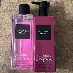 VS 2pk BOMBSHELL WILDFLOWER Fine Fragrance Lotion/FFM